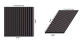 VW60 Acoustic Slat Panels - Black Walnut